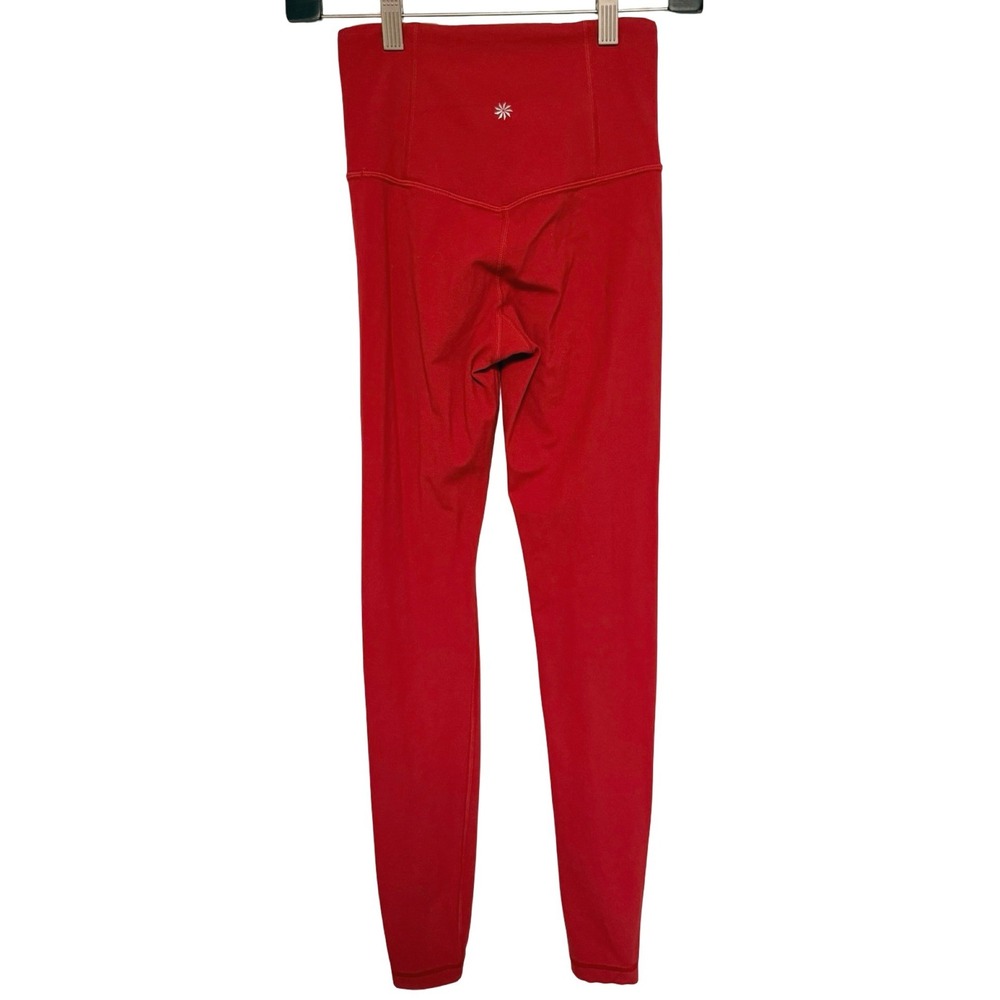 Athleta Ultra High Rise Elation Tight XXS Red Yoga Gym Athletic Leggings